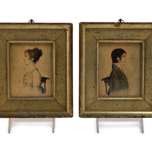 A Pair of Portrait Miniatures by