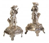 A PAIR OF PORTUGUESE SILVER TO