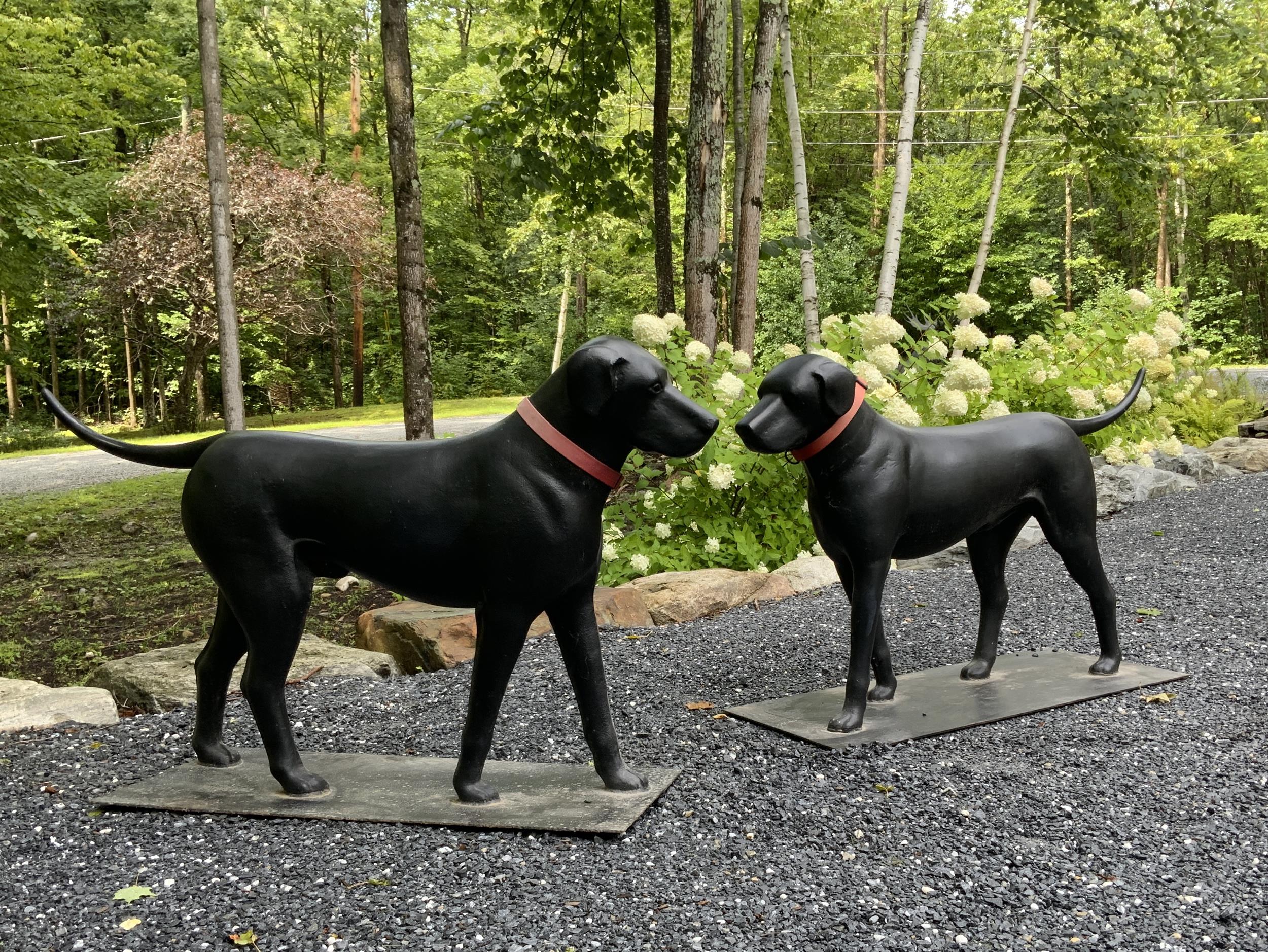 A PAIR OF POULTNEY FOUNDRY CAST