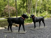 A PAIR OF POULTNEY FOUNDRY CAS