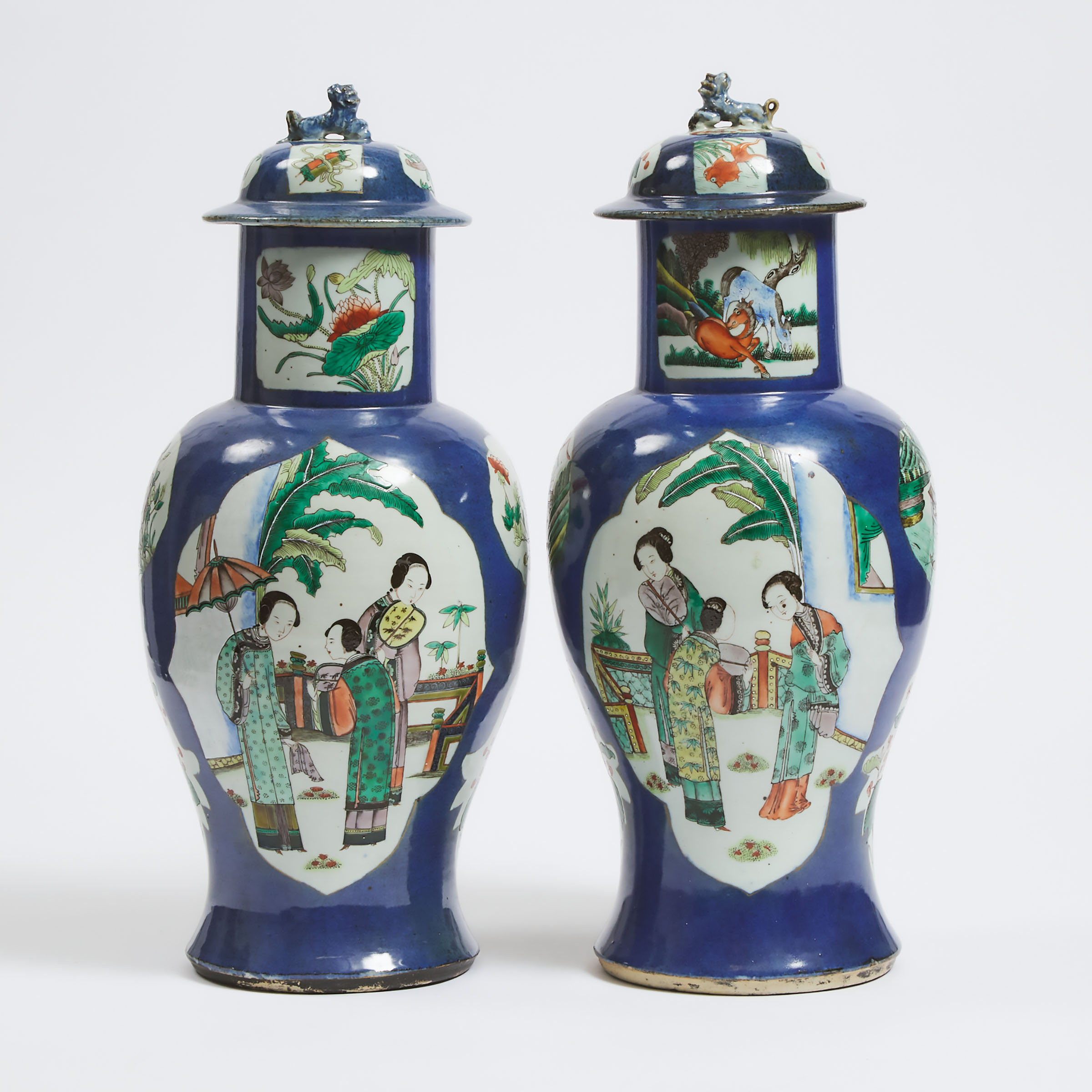A Pair of Powder Blue-Ground