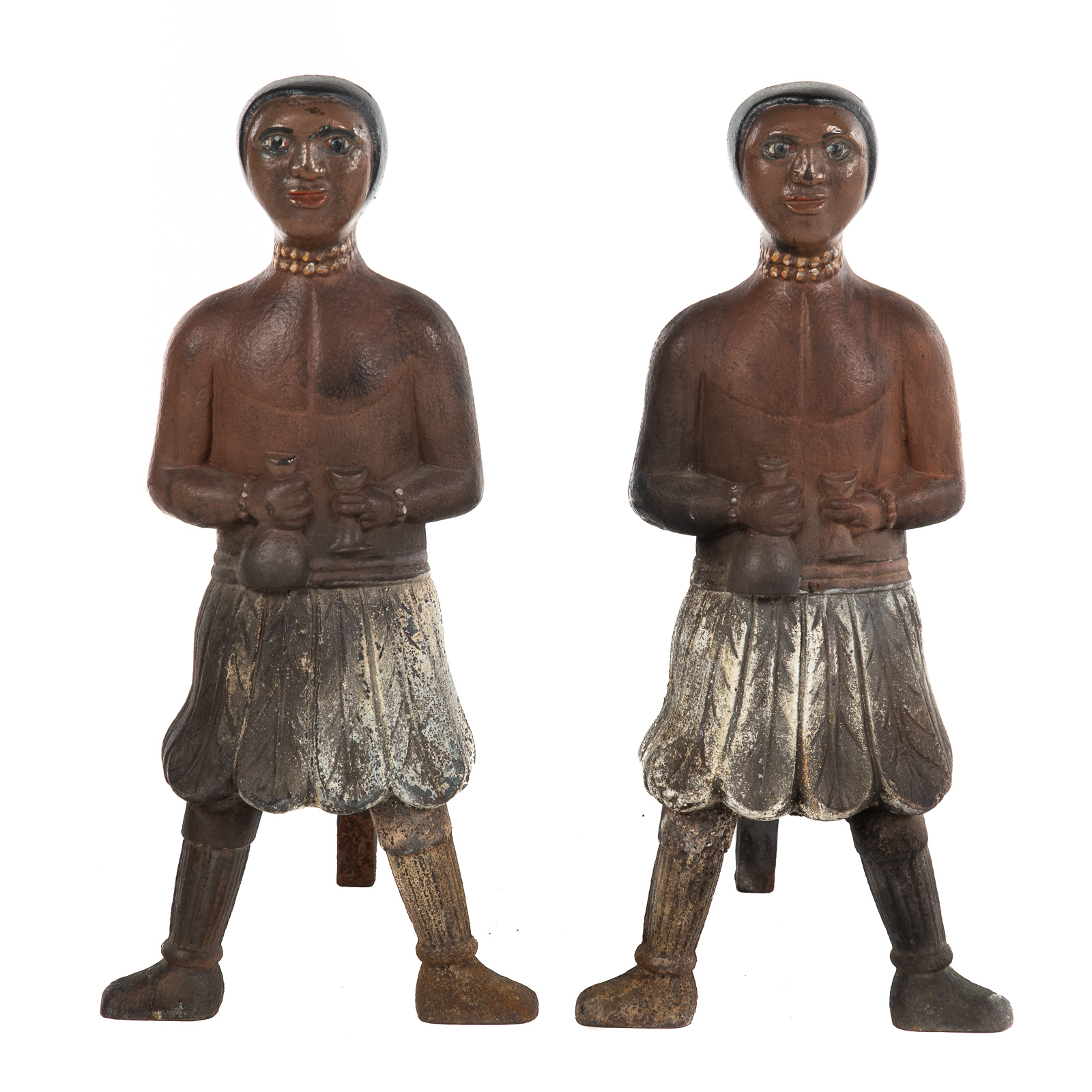 A PAIR OF RARE HAWAIIAN NATIVE