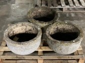 A pair of reconstituted stone
