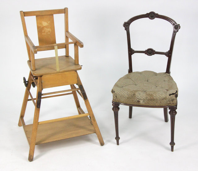 A pair of rectangular stools with