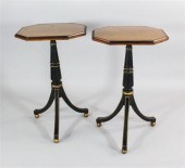 A pair of Regency design satin