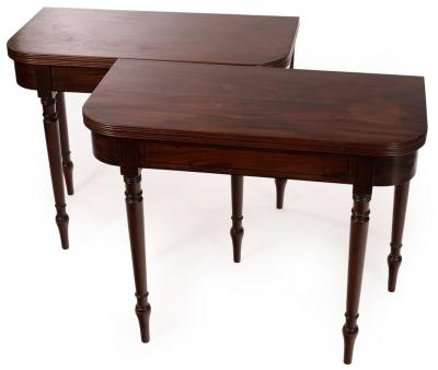 A pair of Regency mahogany