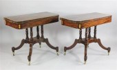 A pair of Regency rosewood cro