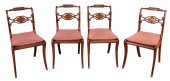 A PAIR OF REGENCY ROSEWOOD CHA