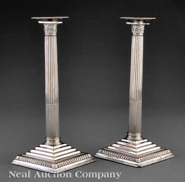 A Pair of Regency Sheffield Plate