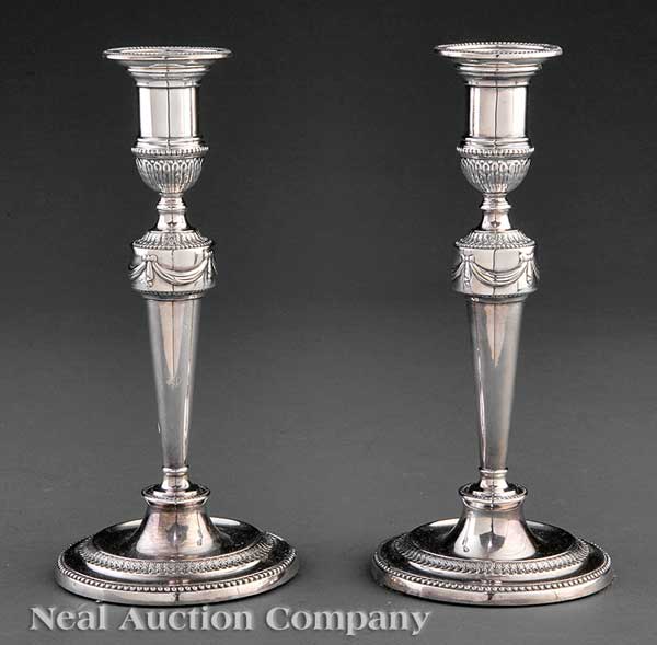 A Pair of Regency Sheffield Plate