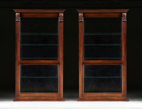 A PAIR OF REGENCY STLE MAHOGANY AND