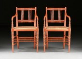 A PAIR OF REGENCY STYLE CORAL