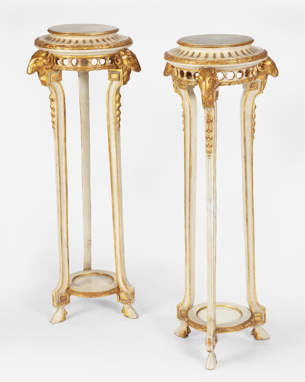 A PAIR OF REGENCY-STYLE CARVED