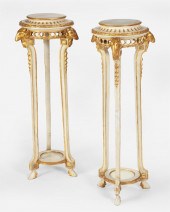 A PAIR OF REGENCY-STYLE CARVED