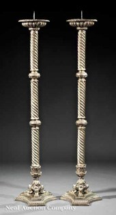 A Pair of Regency-Style Silver
