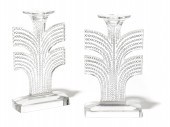 A pair of Ren Lalique molded g