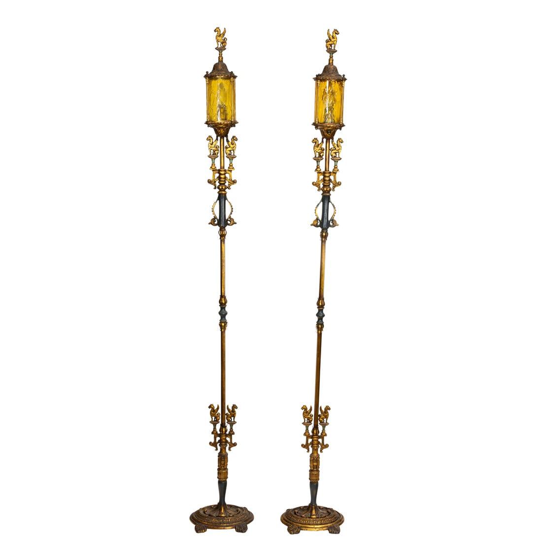 A PAIR OF RENAISSANCE REVIVAL STYLE