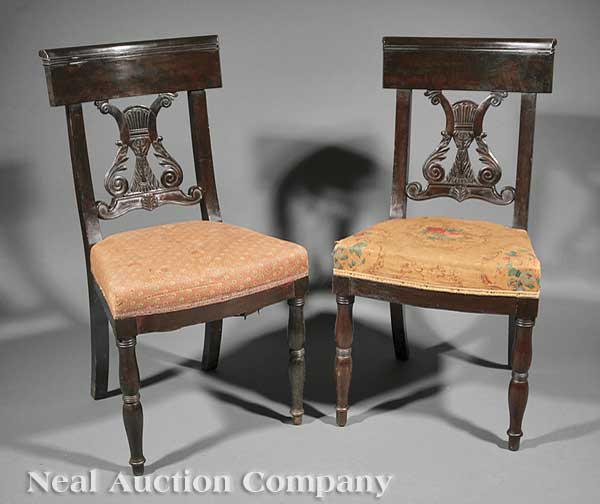 A Pair of Restauration Carved