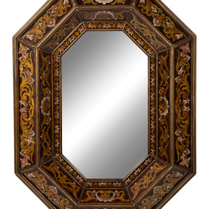 A Pair of Reverse Painted Glass