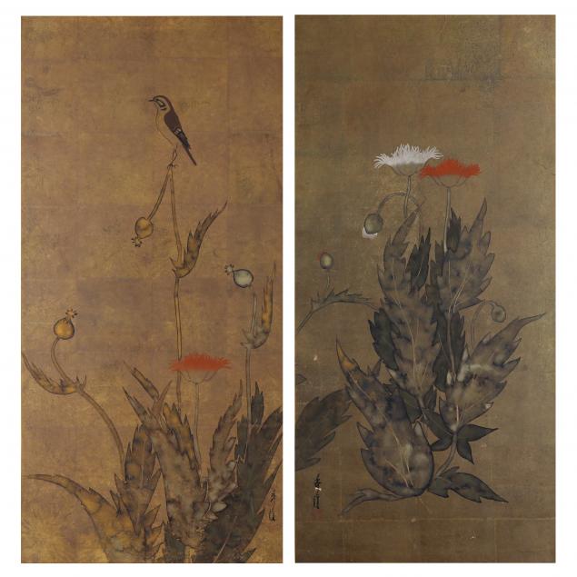 A PAIR OF RINPA STYLE JAPANESE