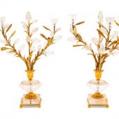 A Pair of Rock Crystal and Gil