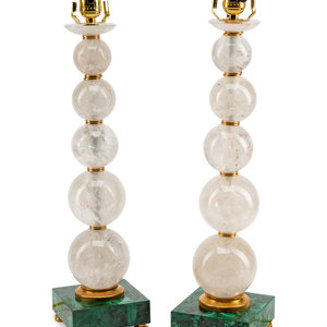 A Pair of Rock Crystal and