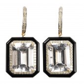 A PAIR OF ROCK CRYSTAL, ONYX,