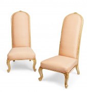 A PAIR OF ROCOCO STYLE GILTWOO