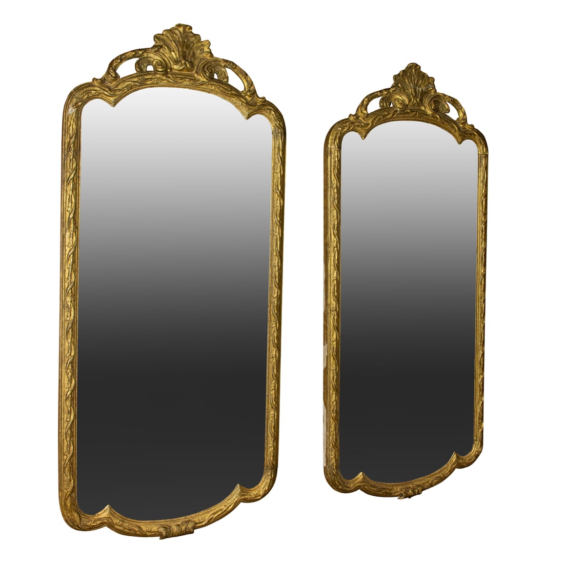 A PAIR OF ROCOCO STYLE GILTWOOD