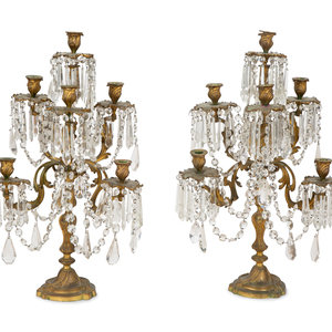 A Pair of Rococo Style Gilt