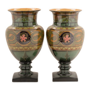 A Pair of Royal Bonn Pottery