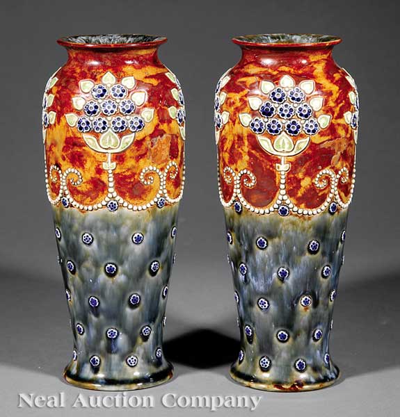 A Pair of Royal Doulton Pottery
