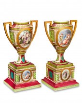 A PAIR OF ROYAL VIENNA-STYLE P