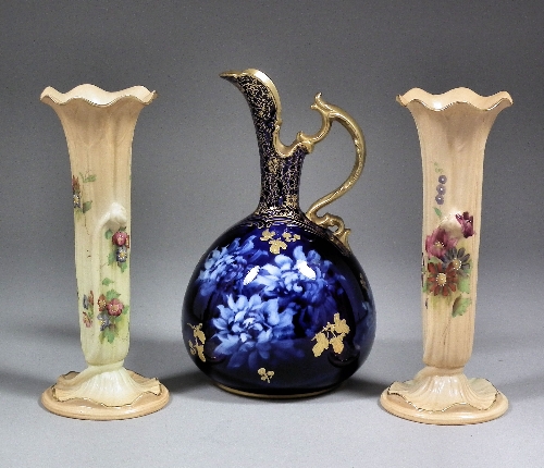 A pair of Royal Worcester bone