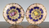 A pair of Royal Worcester frui