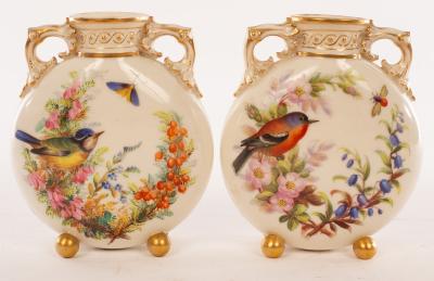 A pair of Royal Worcester pilgrim