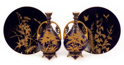 A pair of Royal Worcester