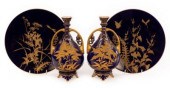 A pair of Royal Worcester pear