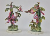 A PAIR OF ROYAL WORCESTER PORC