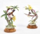 A PAIR OF ROYAL WORCESTER PORC