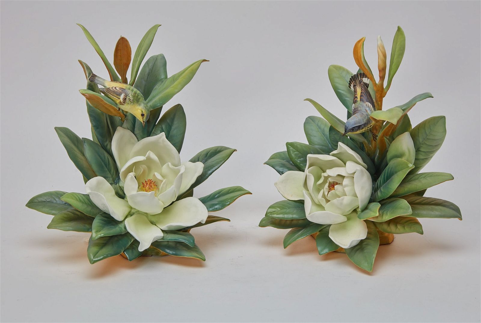 A PAIR OF ROYAL WORCESTER PORCELAIN