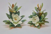 A PAIR OF ROYAL WORCESTER PORC