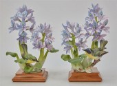 A PAIR OF ROYAL WORCESTER PORC