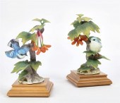 A PAIR OF ROYAL WORCESTER PORC