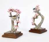 A PAIR OF ROYAL WORCESTER PORC