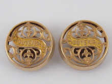 A pair of Russian hallmarked 14