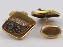A pair of Russian hallmarked 14
