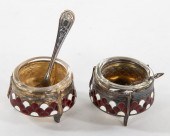 A PAIR OF RUSSIAN HOMMET ENAME