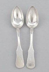 A Pair of Russian Silver Servi