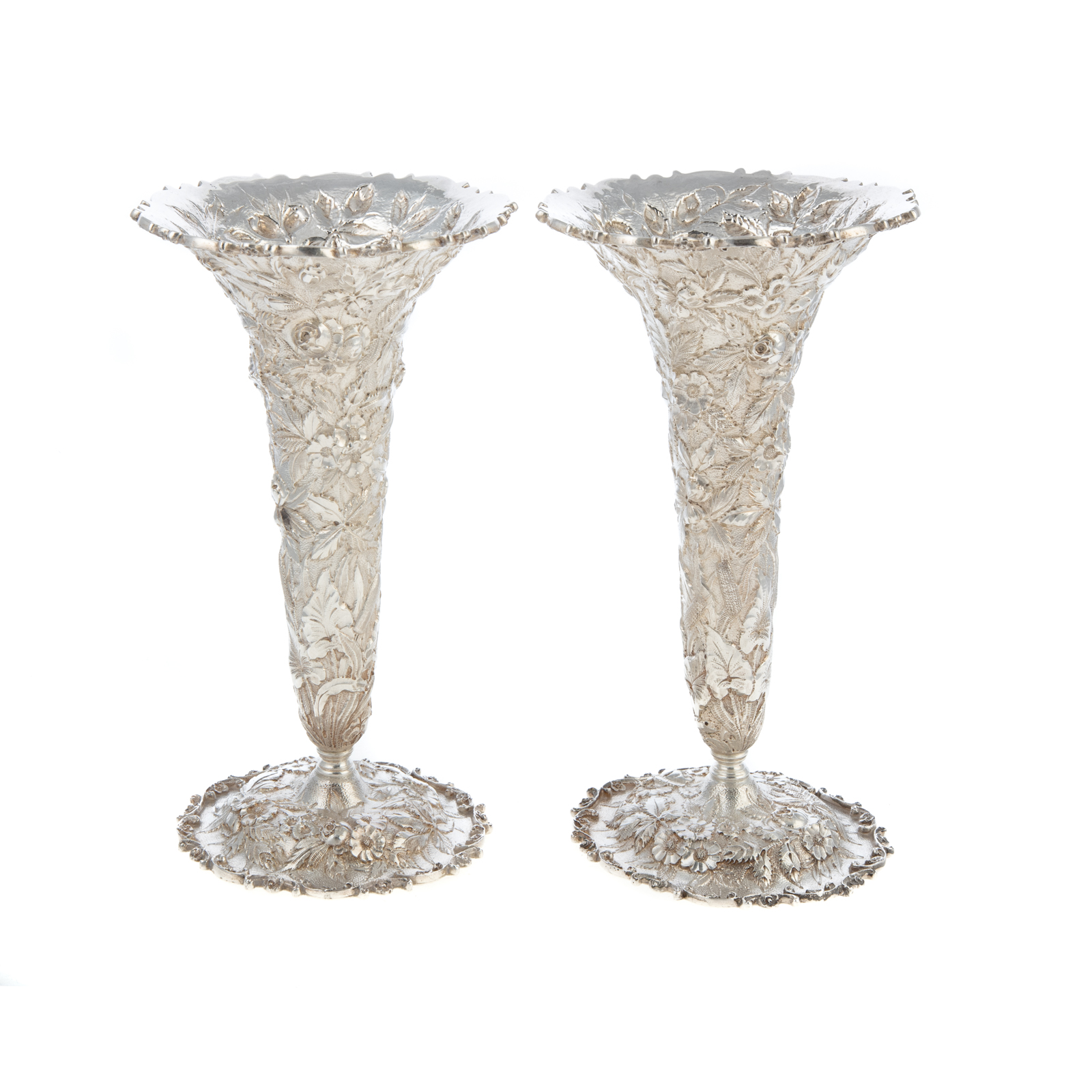 A PAIR OF S KIRK & SON CO. STERLING